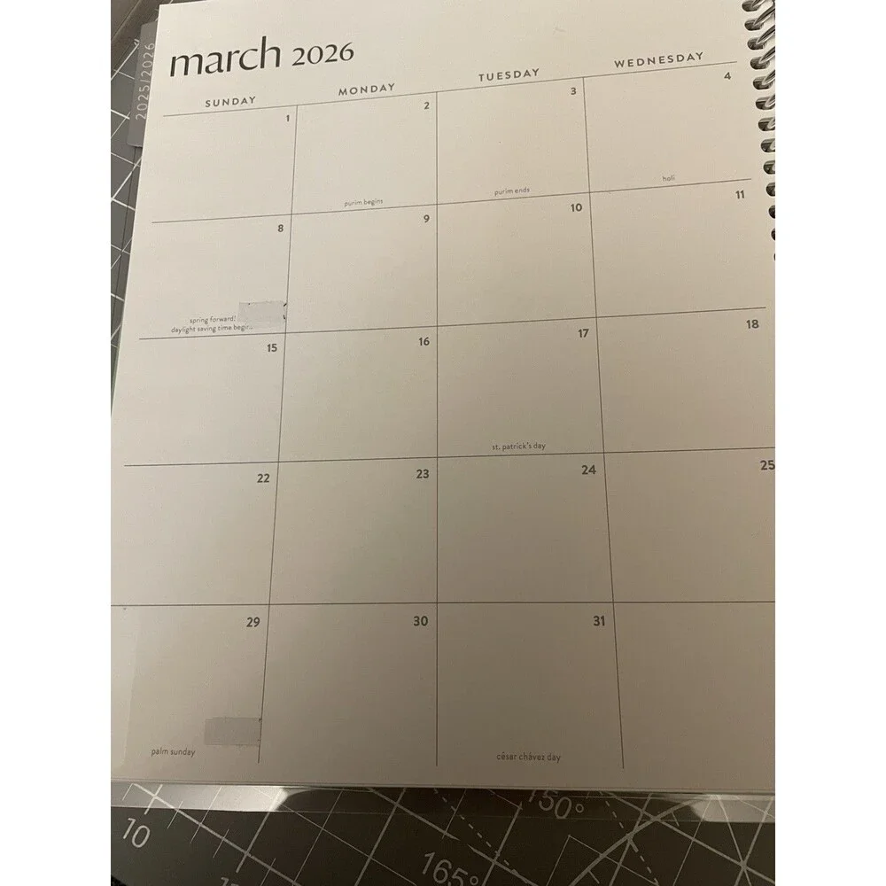 Erin Condren 2026 Horizontal Planner Starting In March - Dec  (Read & See Pics)